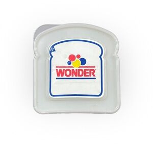 Vintage Wonder Bread Slice Sandwich Keeper Retro Kitchen 90s